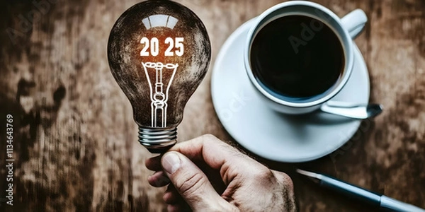 Obraz 2025 Vision Lightbulb Illustration