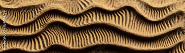 Obraz Golden Sand Dune 3D Illustration