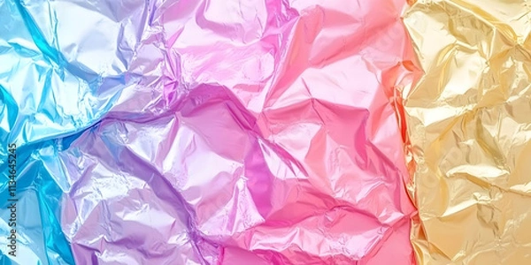 Obraz Pastel Crinkled Foil Abstract Background