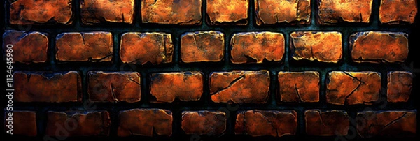 Obraz 3D Stone Wall Background Illustration