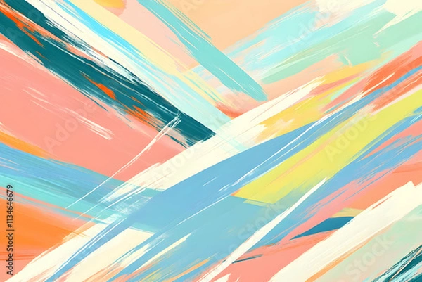 Obraz Abstract Paint Strokes Illustration