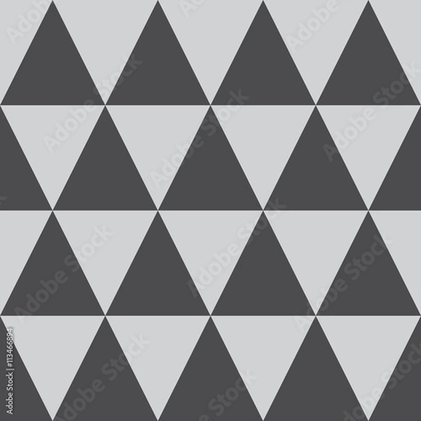 Fototapeta Decorative triangles. Geometric stylish background. Vector seamless pattern.
