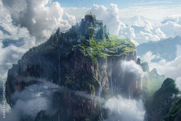 Fototapeta High Quality Picture of Brave the Heights with Exciting Rock Climbing Adventures