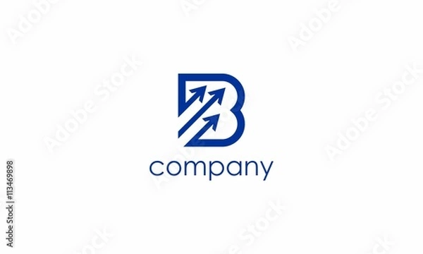 Fototapeta B and arrow logo by OriQ