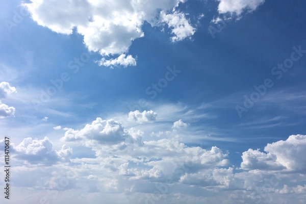 Obraz blue sky background