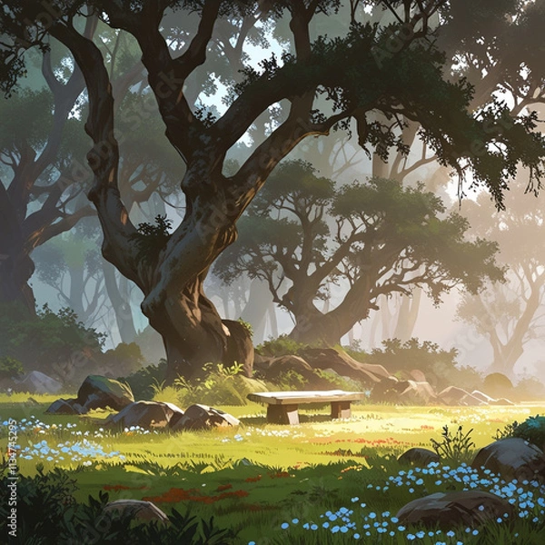 Obraz deep in the forest