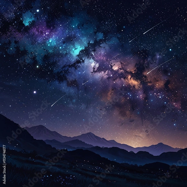 Obraz sky with stars