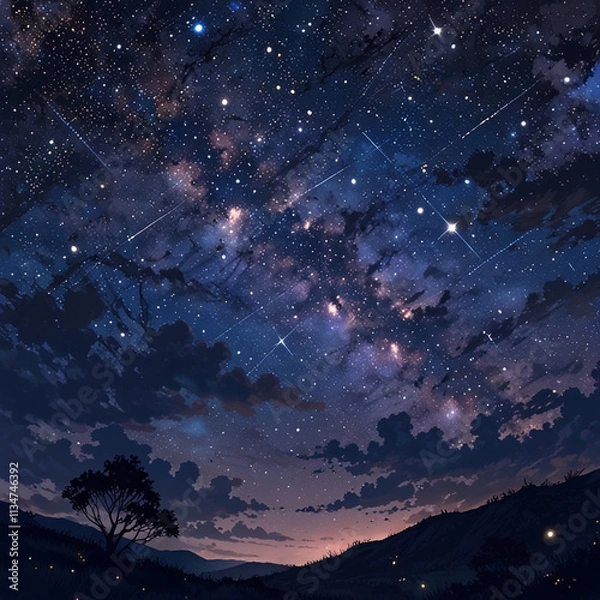 Obraz sky with stars