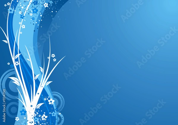 Obraz blue background illustration