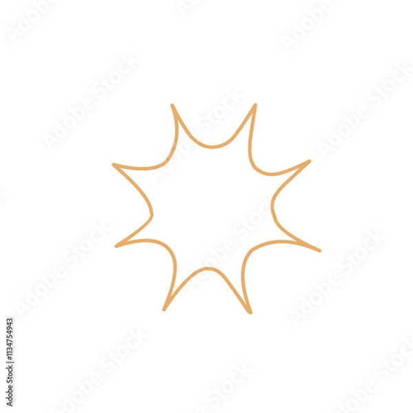 Fototapeta sparkle star icon vector