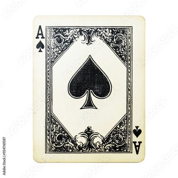 Fototapeta Sleek Card Isolated on White Background for Minimalist Design