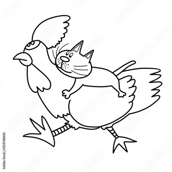 Obraz bird with sign