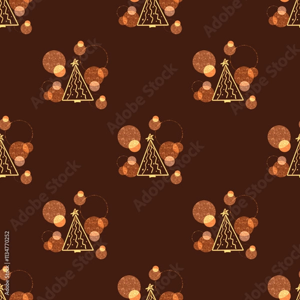 Obraz christmas new year pattern 