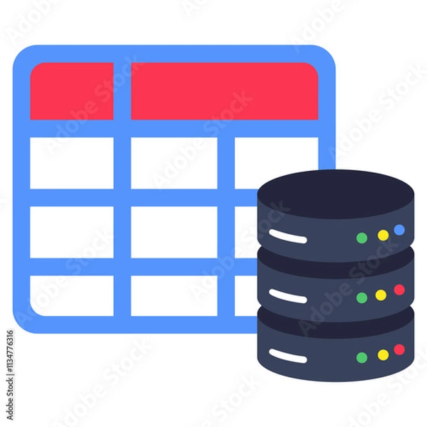 Obraz An icon design of database