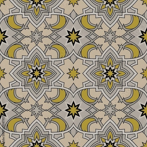 Fototapeta seamless floral pattern