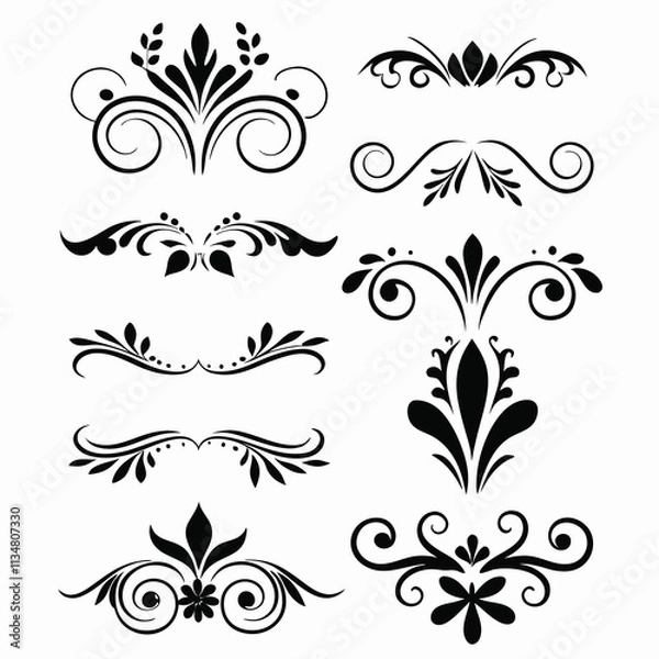 Obraz A sophisticated collection of black decorative