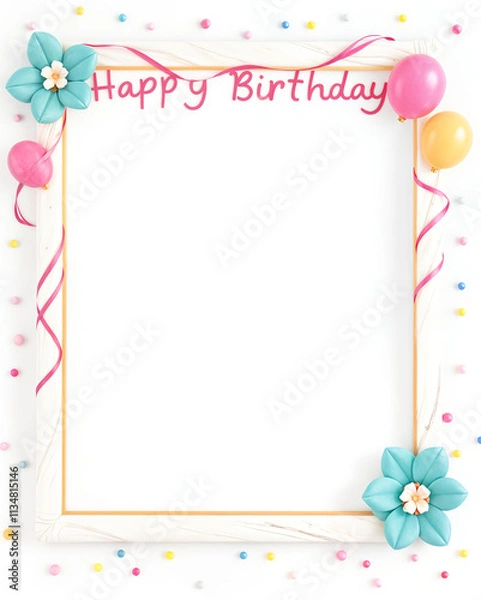 Fototapeta Happy Birthday Card