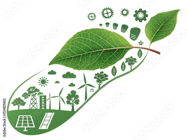 Obraz eco friendly leaf