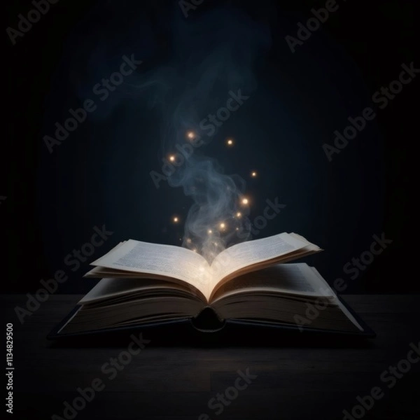 Obraz Las historias cobran vida al abrir las páginas que inspiran sueños.

