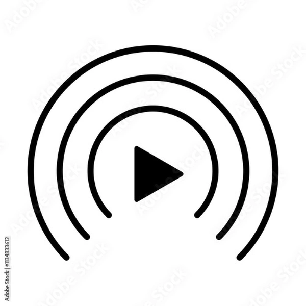 Obraz Play icon design