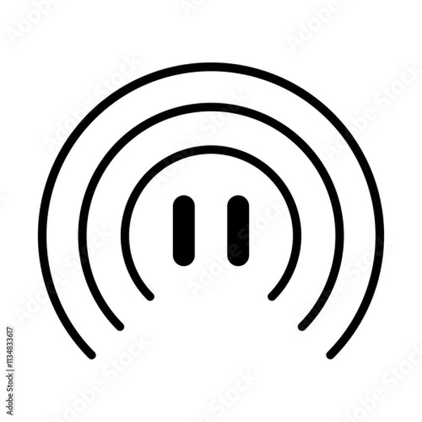 Obraz Pause icon design