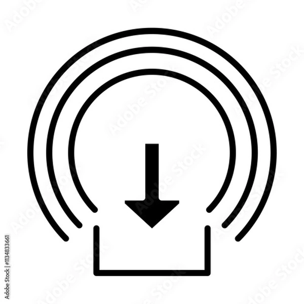 Obraz Download icon design