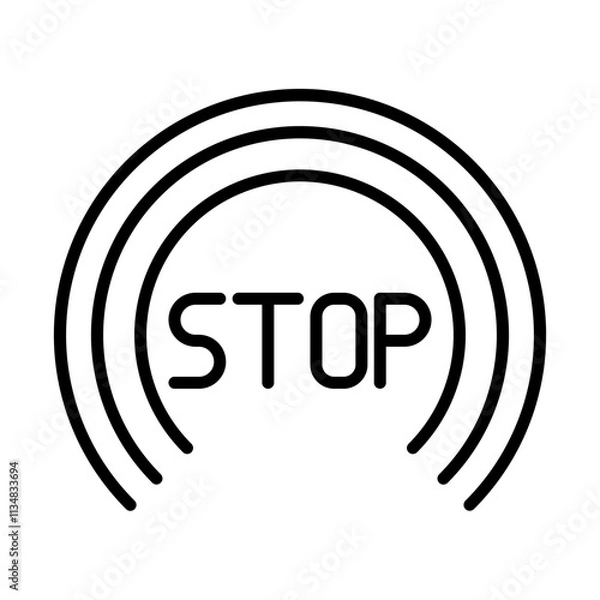 Obraz Stop icon design