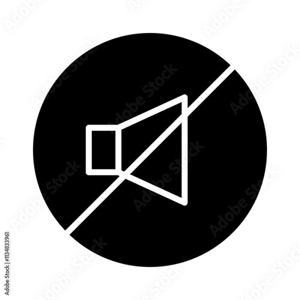 Obraz Mute icon design