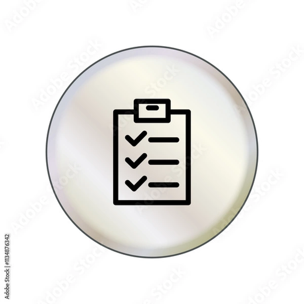 Fototapeta Checklist icon design template