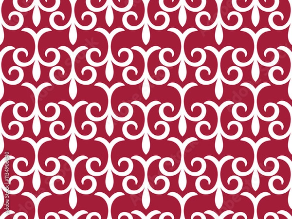 Fototapeta Floral pattern. Wallpaper baroque, damask. Seamless vector background. Graphic modern pattern.