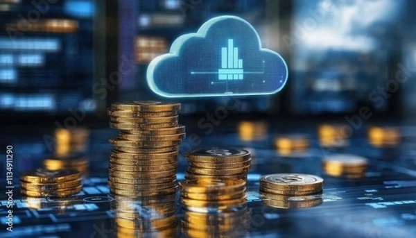 Fototapeta Maximizing Value: How to Utilize Cloud Computing Cost-Effectively