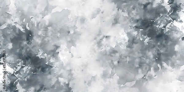 Fototapeta Abstract Watercolor in Grey and White for Modern and Minimal Designs