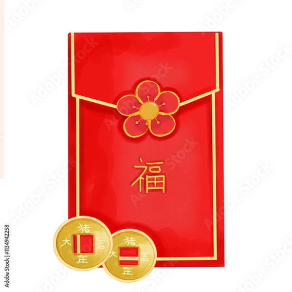 Fototapeta Red envelope 