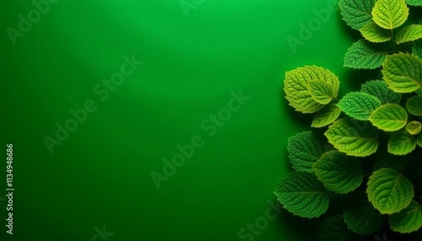 Obraz green leaves background