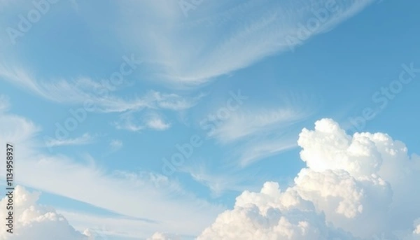 Fototapeta blue sky with clouds