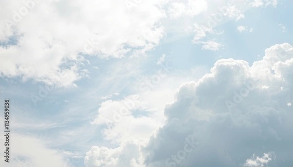 Obraz blue sky with clouds