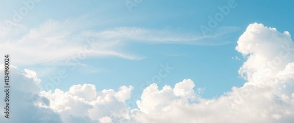 Fototapeta blue sky with clouds