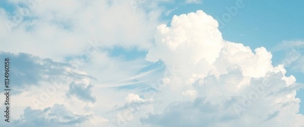 Obraz blue sky with clouds