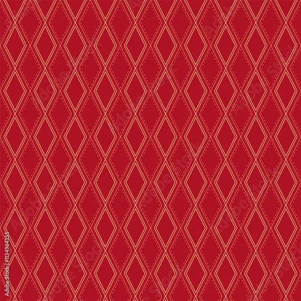 Fototapeta Festive abstract pattern with rhombus