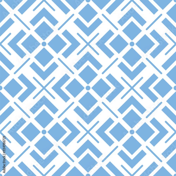 Fototapeta Abstract geometric pattern. A seamless vector background.