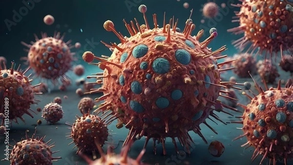 Obraz virus in the space