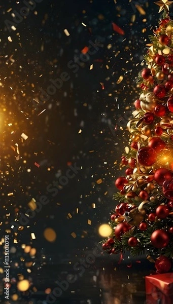 Obraz christmas tree and lights