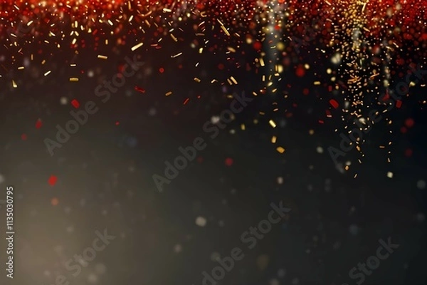 Obraz christmas background with fireworks
