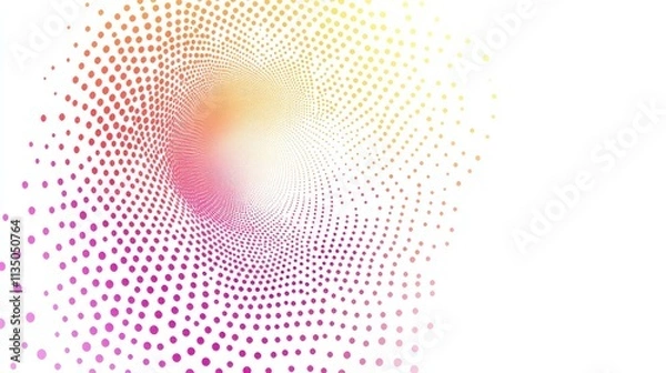 Fototapeta Abstract Colorful Dotted Swirl Design Background