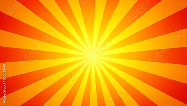 Fototapeta Circus background of spiral yellow orange rays vector illustration. Vintage radial pattern with sunbeams or starburst strip. Circus, carnival, summer fair or chapiteau backdrop.