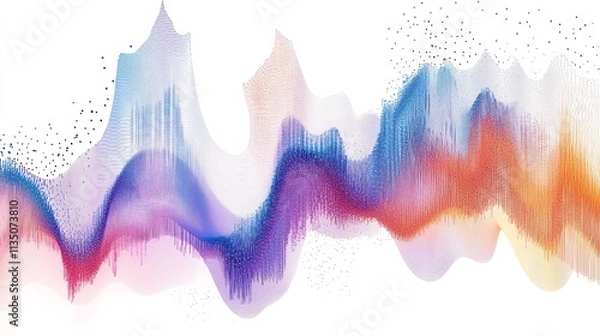 Obraz Statistical concepts in data science, displaying distributions, hypothesis testing, and regression analysis
