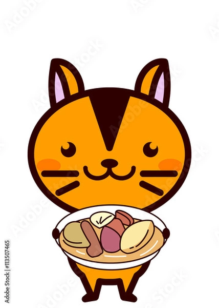 Fototapeta ポトフと動物シリーズ