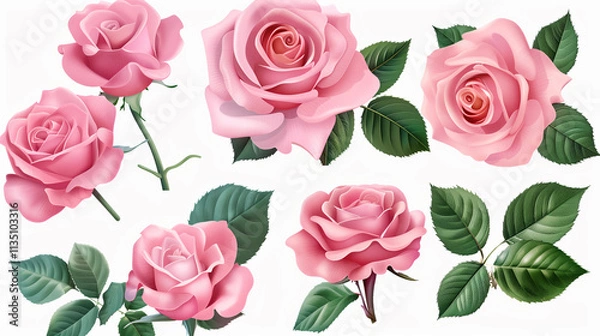 Obraz Transparent PNG of a Set of Beautiful Pink Roses – Perfect for Floral and Design Projects"
"Clear PNG Image of a Set of Elegant Pink Roses – Ideal for Creative and Romantic Designs"