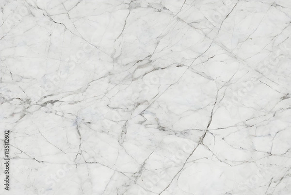 Fototapeta White marble stone texture background showing natural veins pattern