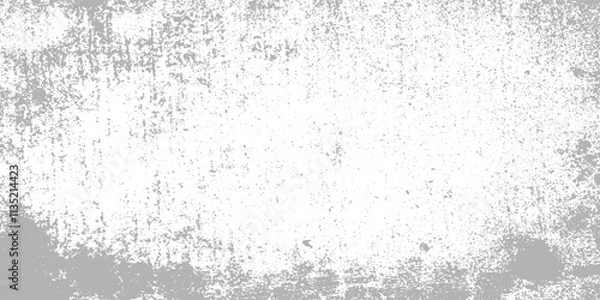 Obraz White old concrete wall grunge texture - wide banner format background with copy space for text. Grunge gray texture of chips, cracks, scratches, Soft white grunge. eps 10